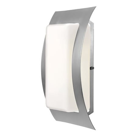 Eclipse, Outdoor LED Wall Mount, Satin Finish, Opal Glass